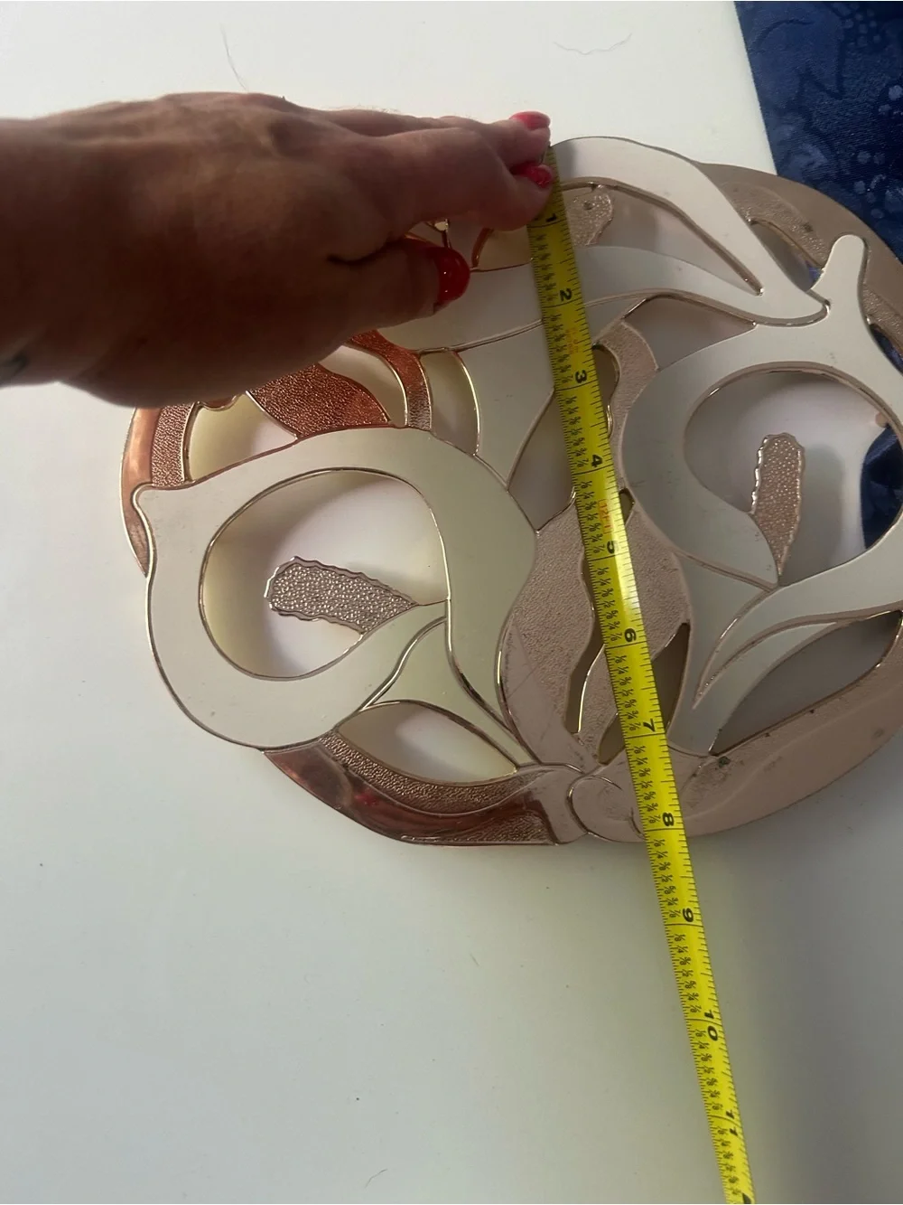 Vintage William Rogers Calla Lily trivet hot plate